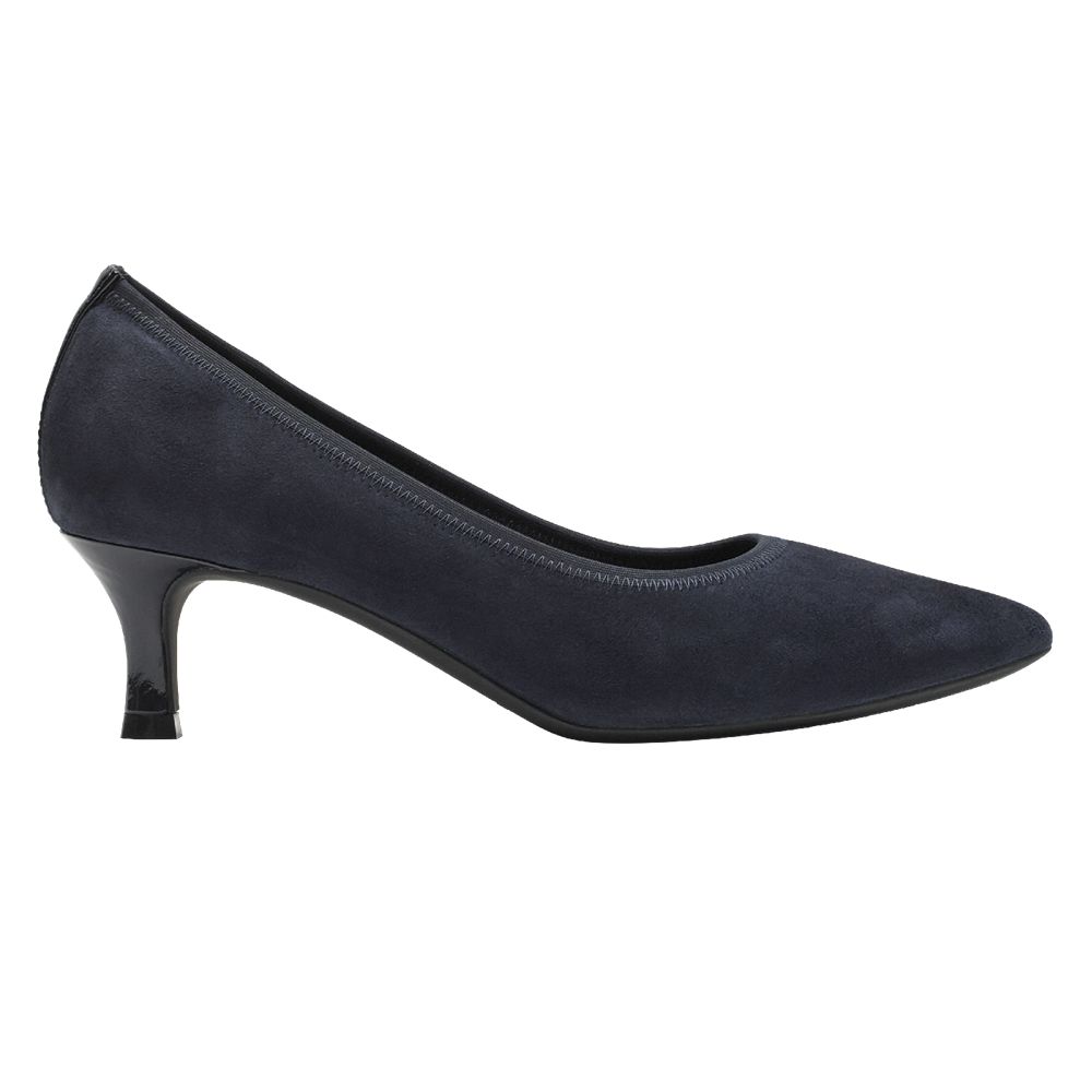 Rockport Women's Total Motion Kaiya Heel Pumps - Dark Blue - USA (3150SWTDO)